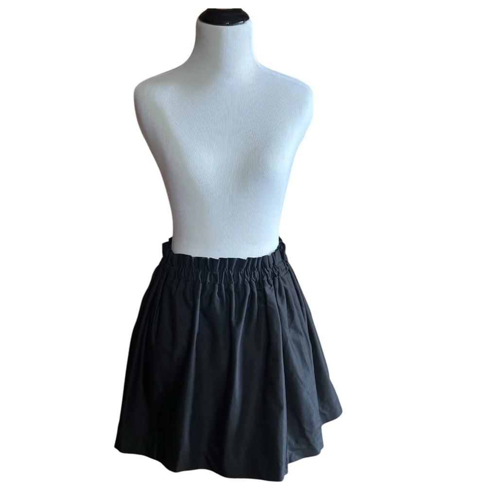 Zara Pull Up Skirt | Black | | Gathered Cinched Waist Band  | Size XS - Picture 5 of 12